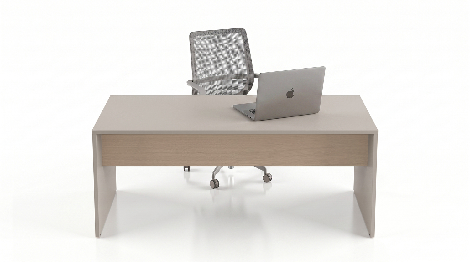Стол рабочий на деревянных опорах