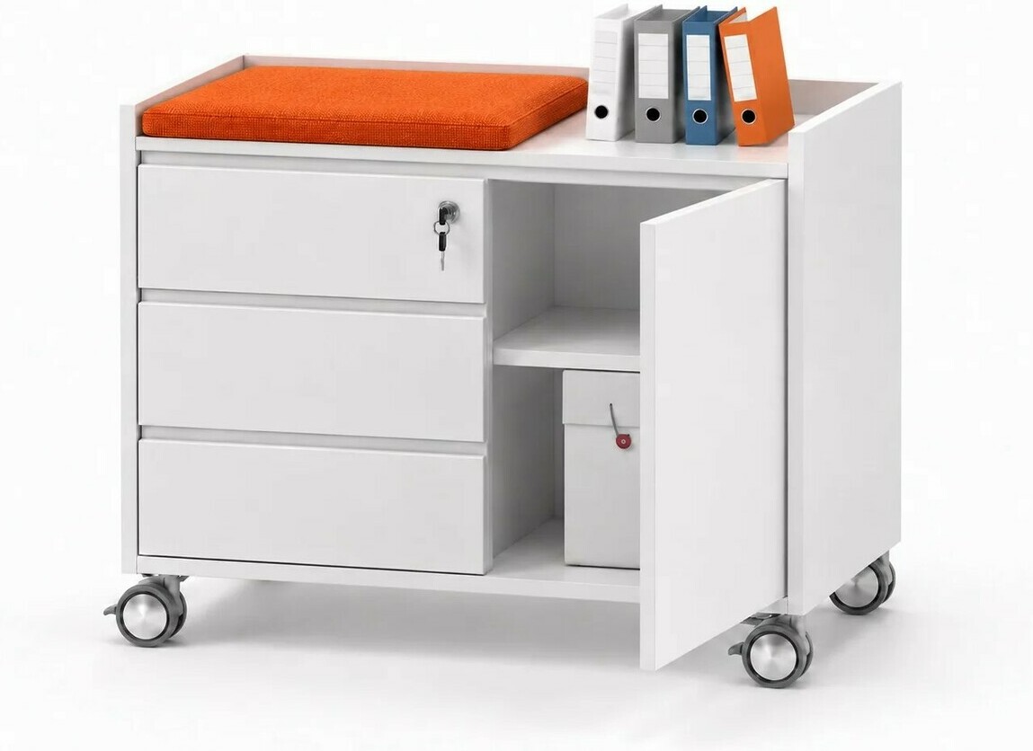 Подкатная тумба с бортами (900)­
